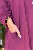 Made in Italy Paulo Pillow Cotton Sailor Dress Beetroot /5 =